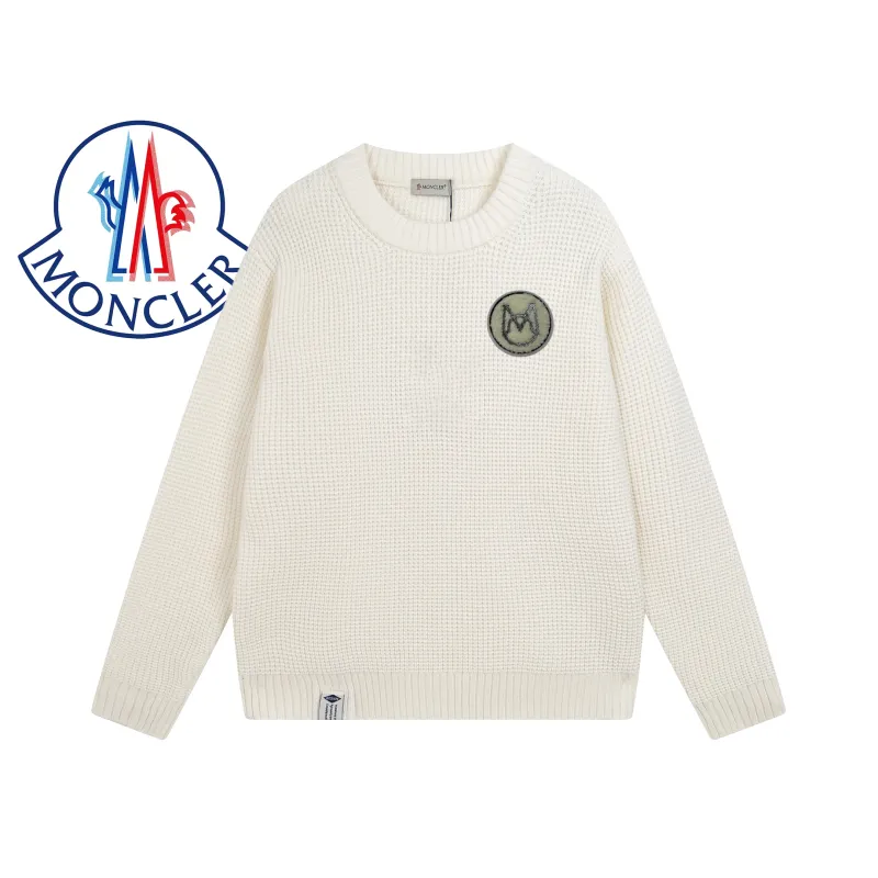 Moncler Waffle Sweater 3-white