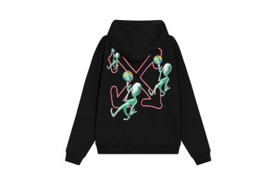  Off White Hoodie Alien pattern print 02