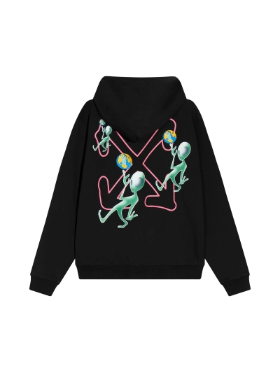  Off White Hoodie Alien pattern print 02