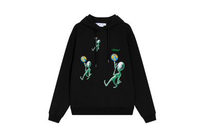  Off White Hoodie Alien pattern print 01