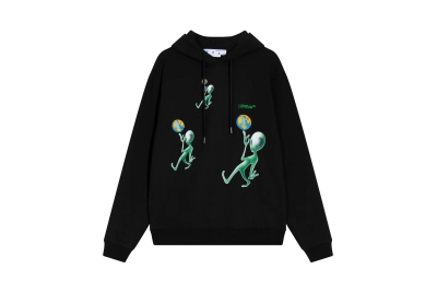  Off White Hoodie Alien pattern print 01