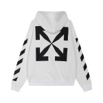 Off White Hoodie Arrow zebra striped