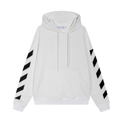 Off White Hoodie Arrow zebra striped 02