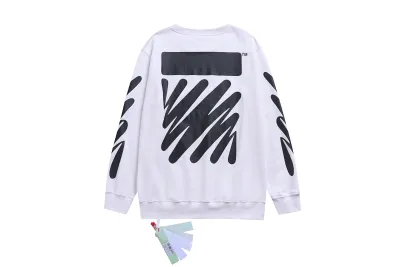 Off White Hoodie Black and White ，3021 02