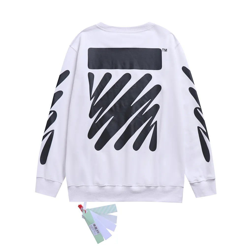 Off White Hoodie Black and White ，3021