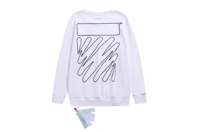 Off White Hoodie Black and white lines，3026 02