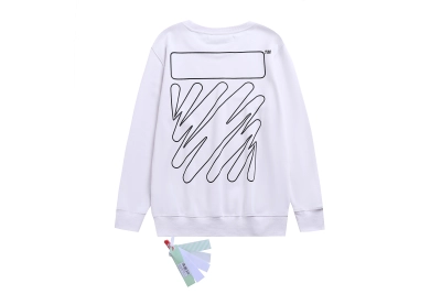  Off White Hoodie Black and white lines，3026 02