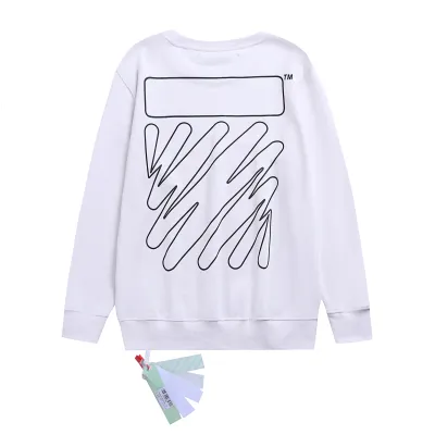 PKGoden Off White Hoodie Black and white lines，3026 02
