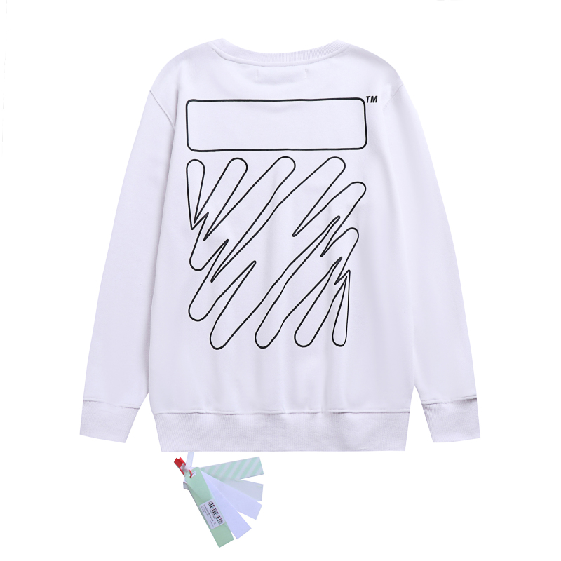  Off White Hoodie Black and white lines，3026