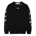  Off White Hoodie Black White