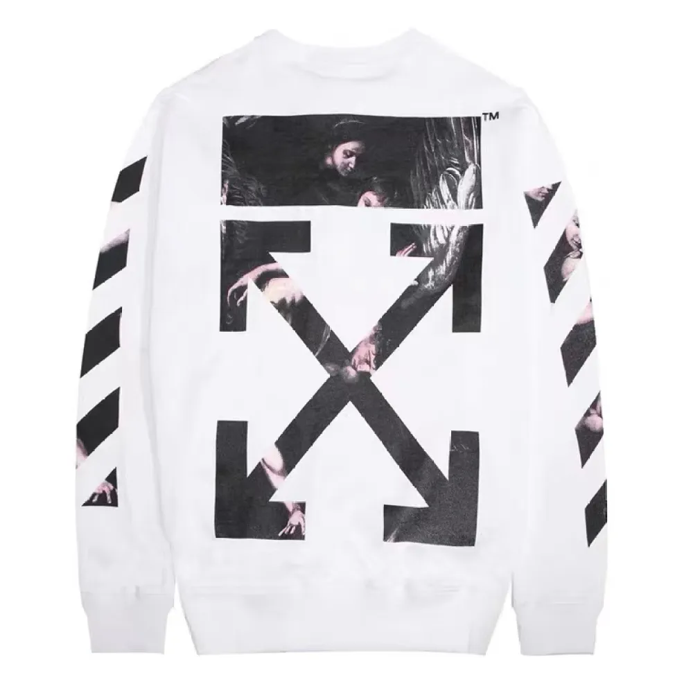 Off White Hoodie Black White