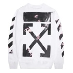  Off White Hoodie Black White
