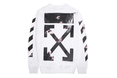 Off White Hoodie Black White 02