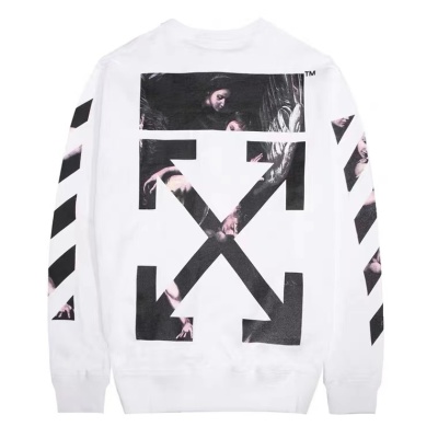  Off White Hoodie Black White 02