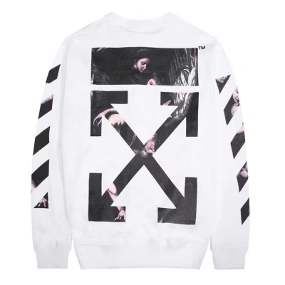 Off White Hoodie Black White 02