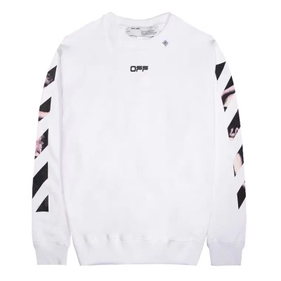  Off White Hoodie Black White 01