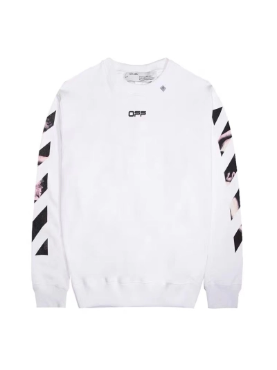  Off White Hoodie Black White 01