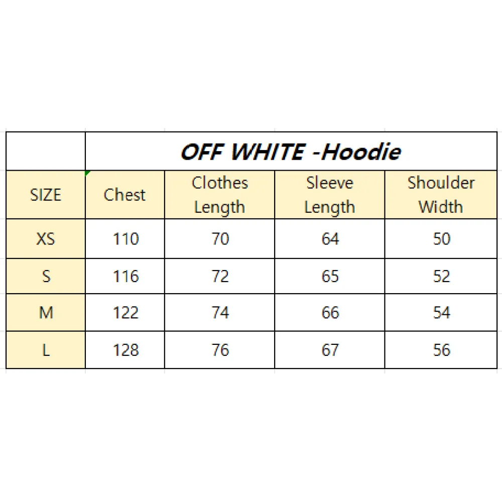 Off White Hoodie Green Tree Round Neck Sweater