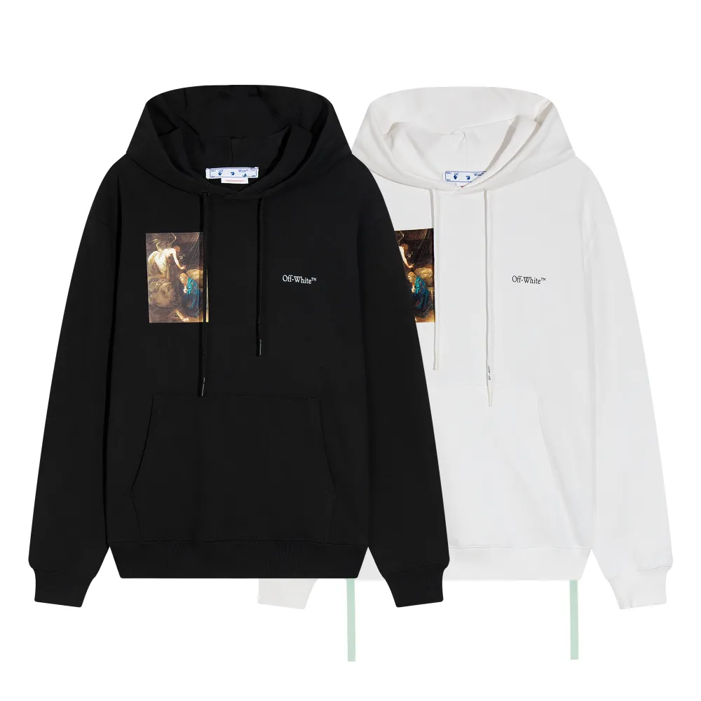 Off White Hoodie Caravaggio's Classic Oil Painting