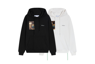  Off White Hoodie Caravaggio's Classic Oil Painting 01