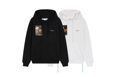  Off White Hoodie Caravaggio's Classic Oil Painting 01