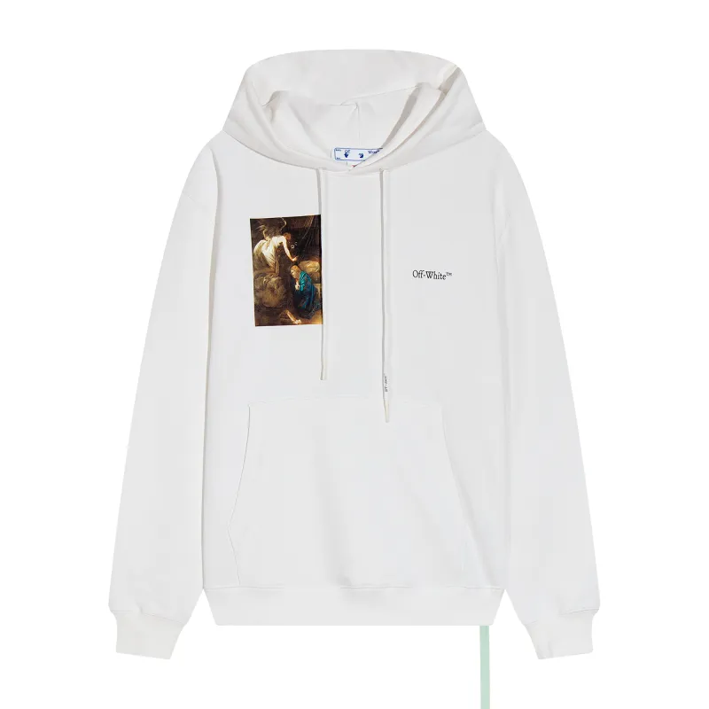 Off White Hoodie Caravaggio's Classic Oil Painting