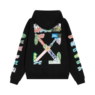Off White Hoodie Colored trademark arrow 02