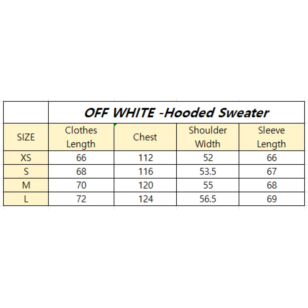 Off White Hoodie Colored trademark arrow