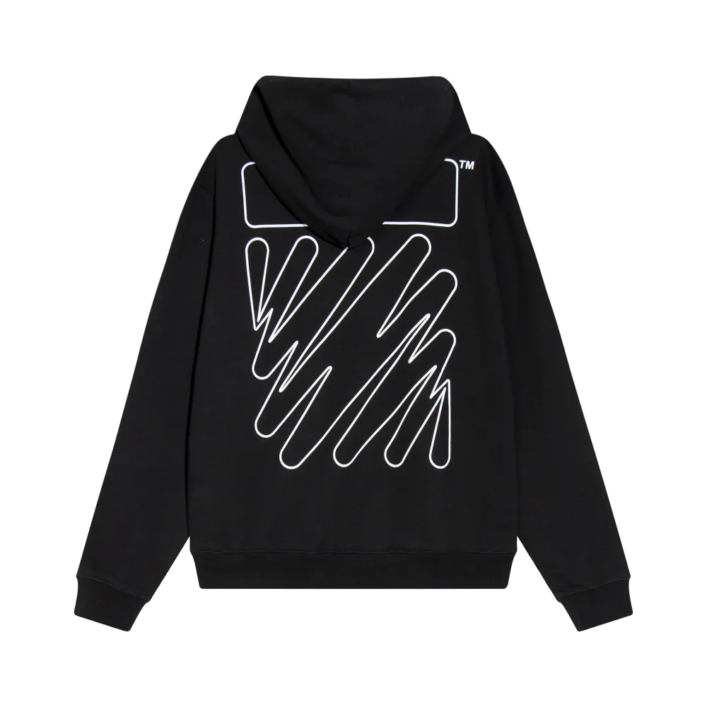 Off White Hoodie Electric zebra stripes