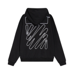  Off White Hoodie Electric zebra stripes