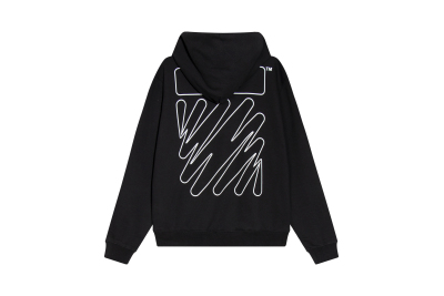  Off White Hoodie Electric zebra stripes 02