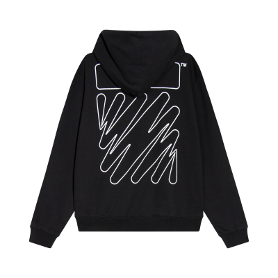  Off White Hoodie Electric zebra stripes 02