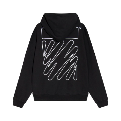  Off White Hoodie Electric zebra stripes 02