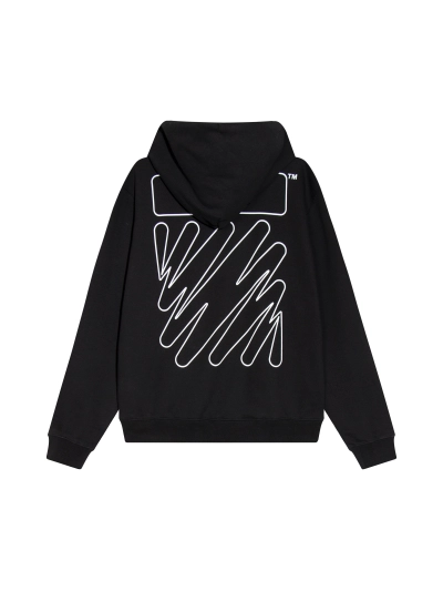  Off White Hoodie Electric zebra stripes 02