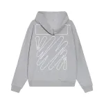 Off White Hoodie Electric zebra stripes