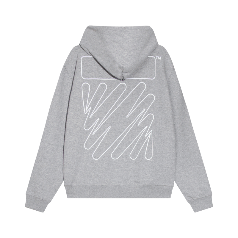  Off White Hoodie Electric zebra stripes