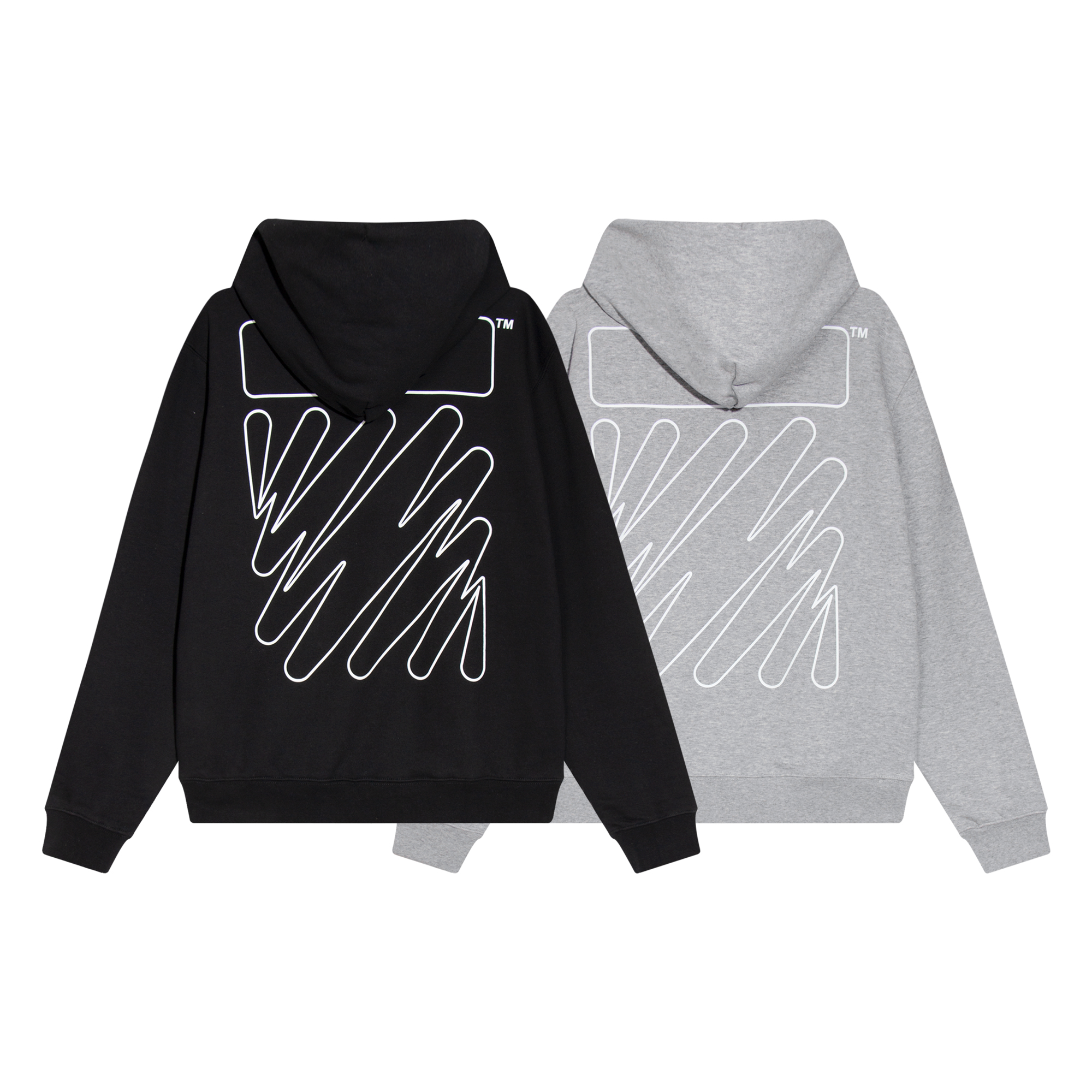  Off White Hoodie Electric zebra stripes