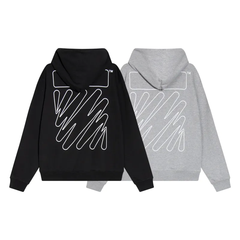 Off White Hoodie Electric zebra stripes