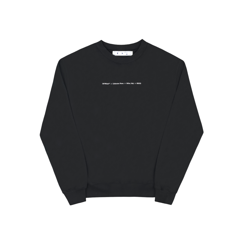  Off White Hoodie Green Tree Round Neck Sweater