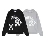 Off White Hoodie Logo Arrow