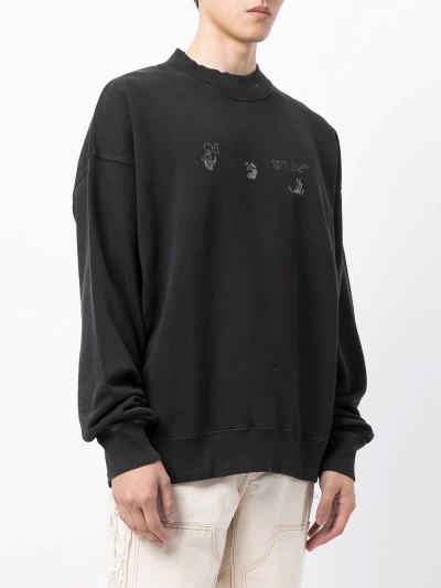  Off White Hoodie Off White Hoodie Do old tearing Black 02