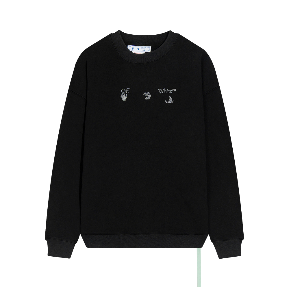  Off White Hoodie Off White Hoodie Do old tearing Black