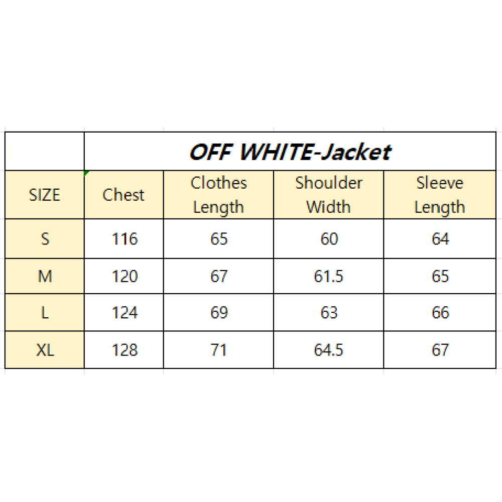  Off White Jacket Black and Grey，S001