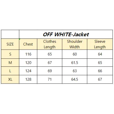 Off White Jacket AC Milan Co branded Heavy Industry Embroidery，S016 02