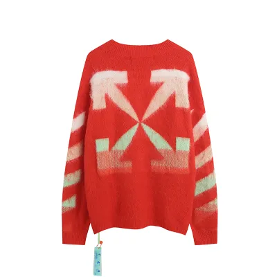 PKGoden Off White Sweater Christmas Red Horse Haimao，361 02