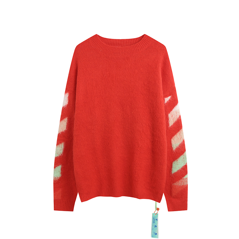 PKGoden Off White Sweater Christmas Red Horse Haimao，361