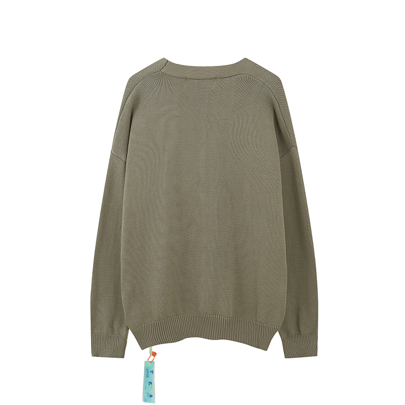 PKGoden Off White Sweater Grayish green and black，365