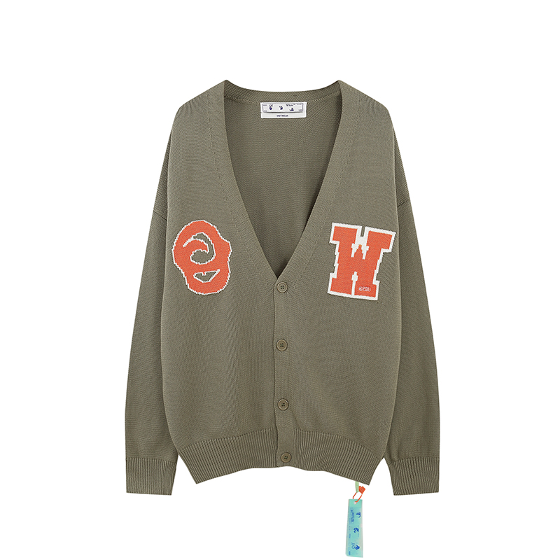 PKGoden Off White Sweater Grayish green and black，365