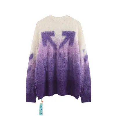 Off White Sweater White purple，385 02