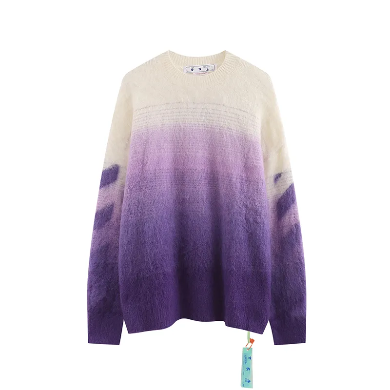 Off White Sweater White purple，385